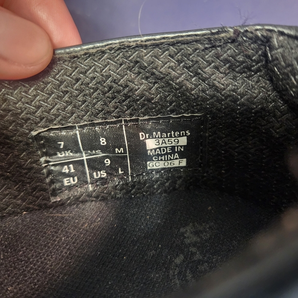 Dr. Martens 3A59 Black Platform Mary Janes - Picture 4 of 6